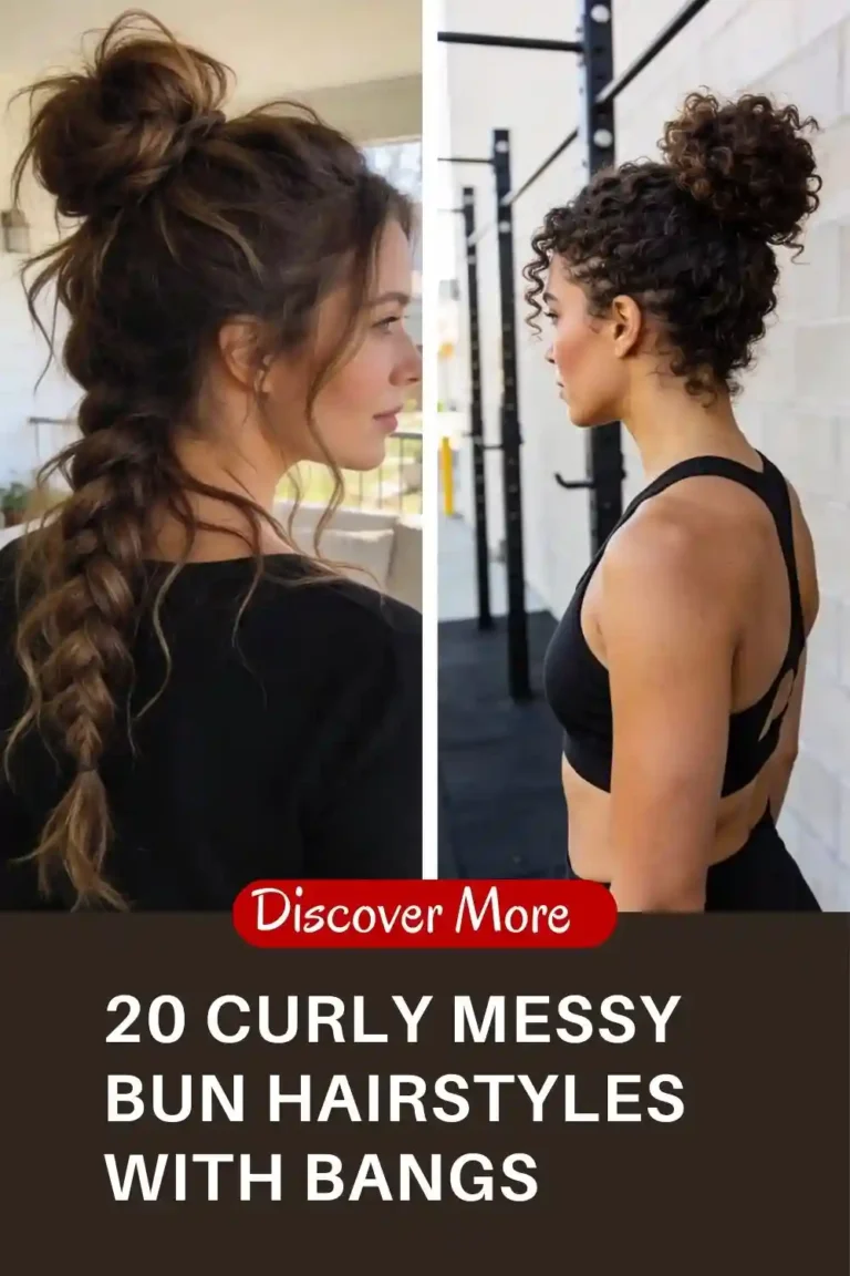 20 Messy Curly Bun Hairstyles: Easy Curly Messy Bun Looks for Everyday