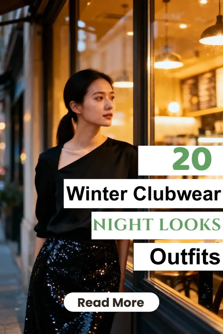 A woman stands near a city crosswalk at night wearing sleek black leather pants with a fitted neutral top and ankle boots, caught mid-step, winter street lighting.