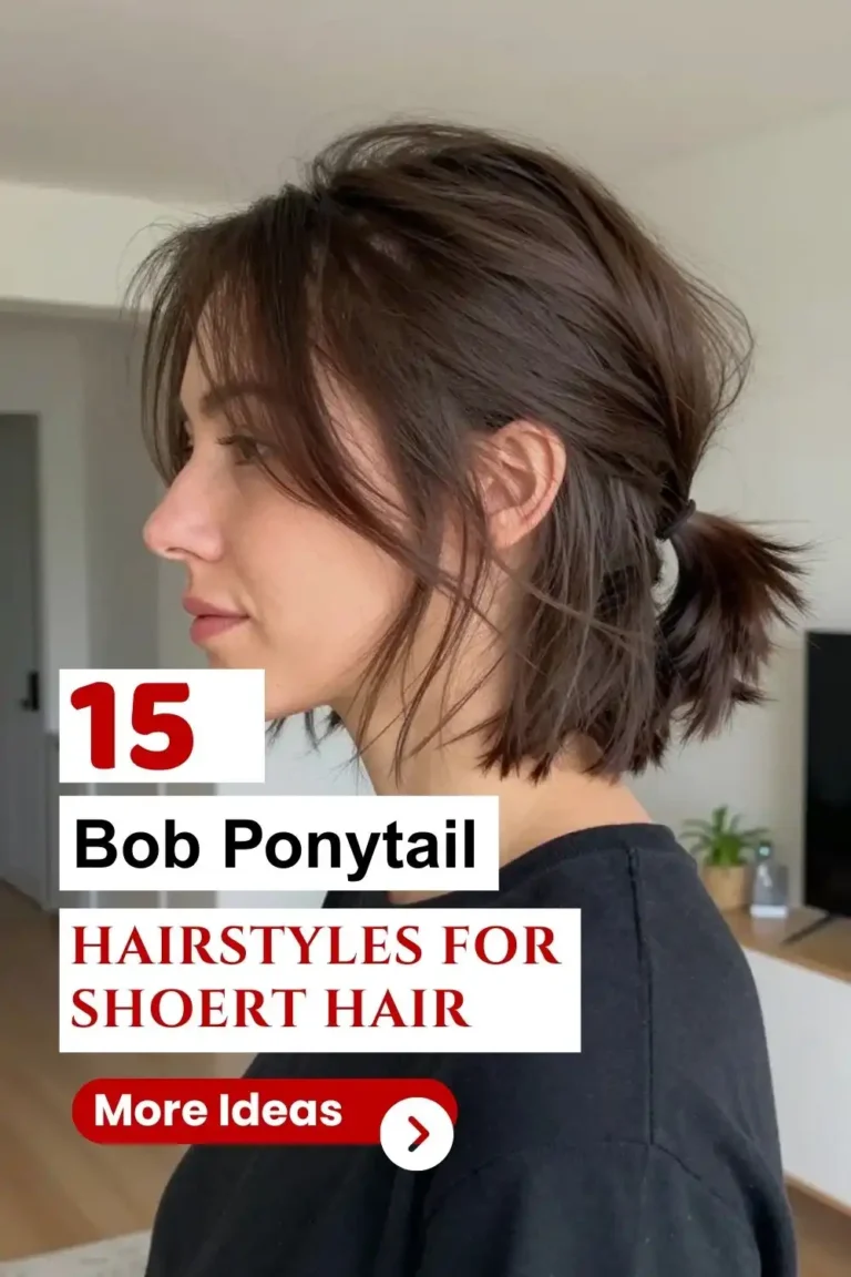 20 Bob Ponytail Hairstyles That Look Chic and Effortless