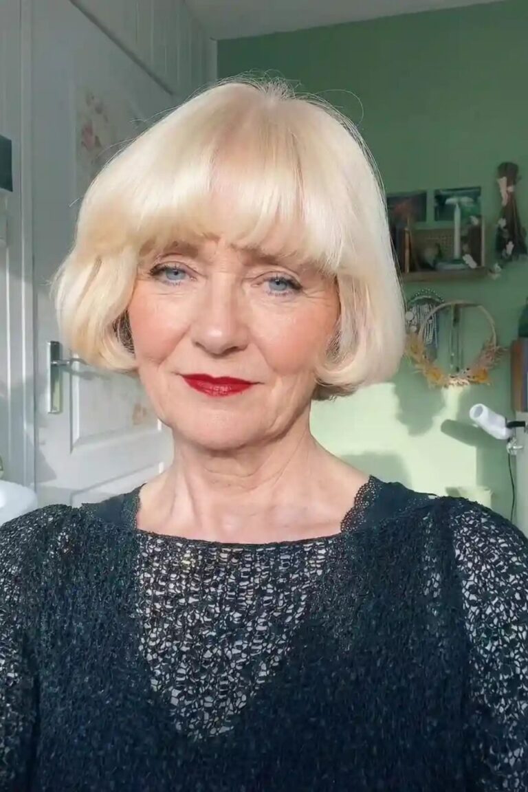 15 Bob Hairstyles with Bangs Over 50